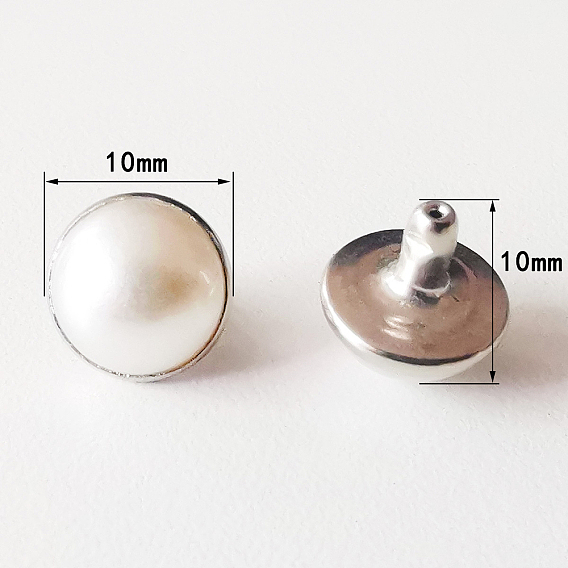 Набор железных заклепок, с пластиковыми бусинами, имитирующими кошачий глаз, для кошелька сумочка обувь кожаный ремень для одежды, полукруглый