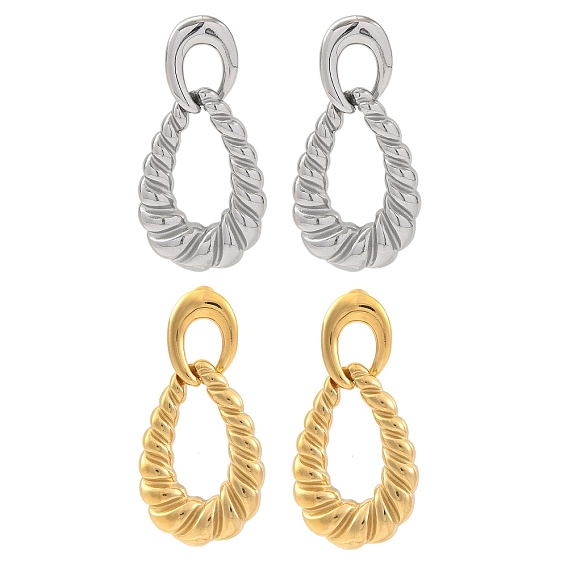 Ионное покрытие (ip) 304 серьги-гвоздики из нержавеющей стали для женщин, слеза