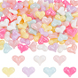 120шт. акриловые имитационные желейные бусины, сердце