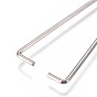 Ion Plating(IP) 304 Stainless Steel Ice Pick Pinch Bails, Clips for Beads