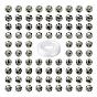 100Pcs 8mm Natural Dalmatian Jasper Round Bead, with 10m Elastic Crystal Thread, for DIY Stretch Bracelets Making Kits