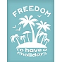 Self-Adhesive Silk Screen Printing Stencil, for Painting on Wood, DIY Decoration T-Shirt Fabric, Coconut Tree