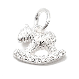 925 подвески-качалки из стерлингового серебра, с перемычками и 925 штампом