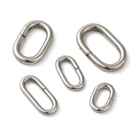 304 Stainless Steel Linking Rings, Quick Link Connectors, Oval
