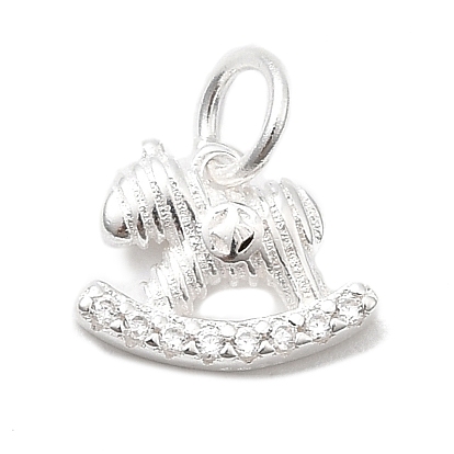 925 подвески-качалки из стерлингового серебра, с перемычками и 925 штампом