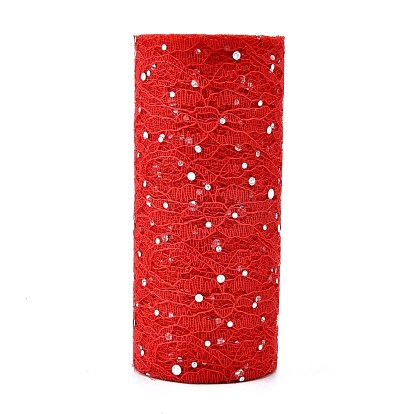 Glitter Sequin Deco Mesh Ribbons, Tulle Fabric, for Wedding Party Decoration, Skirts Decoration Making