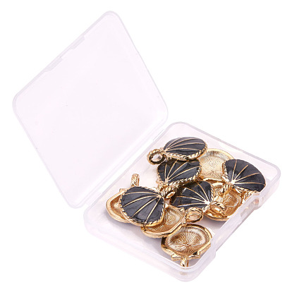 Colgantes de oro de tono del esmalte de aleación, cáscara, dorado