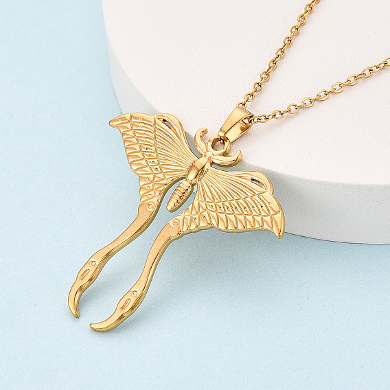 304 подвесные из нержавеющей стали ожерелья, моль, ионное покрытие (ip)