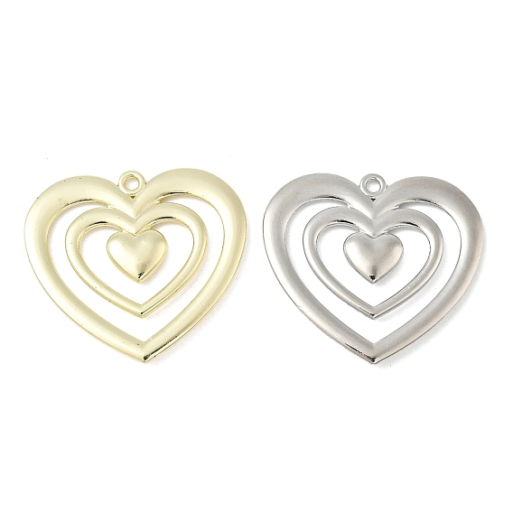 Подвески из сплава , формы сердца, стойки покрытие