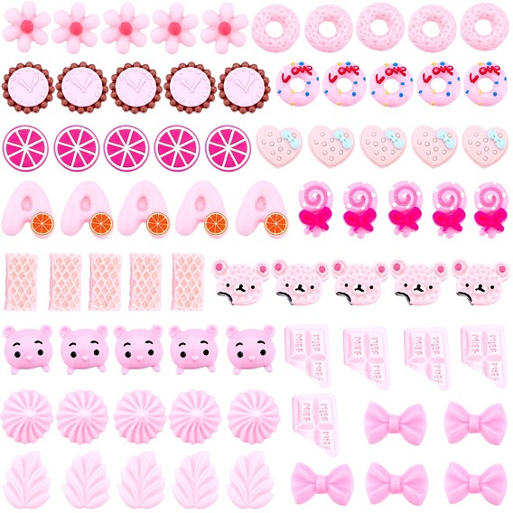 Resin Cabochons, Mixed Shapes