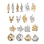 201 Stainless Steel Pendants, Mixed Shapes Charms