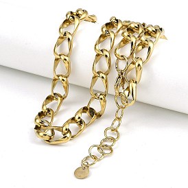 304 Stainless Steel Curb Chain Necklaces