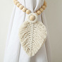 Wood bead cotton rope hand-woven curtain door curtain strap Bohemia decoration hotel bed and breakfast curtain tie rope