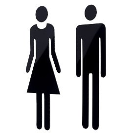 5 сумки акриловые вывески, публичные знаки для женщин и мужчин