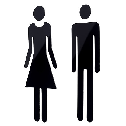 5 сумки акриловые вывески, публичные знаки для женщин и мужчин