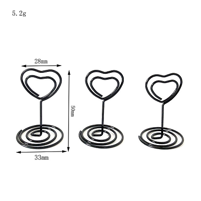 Carbon Steel Memo Clip,  Message Note Photo Stand Holder, for Wedding Decoration