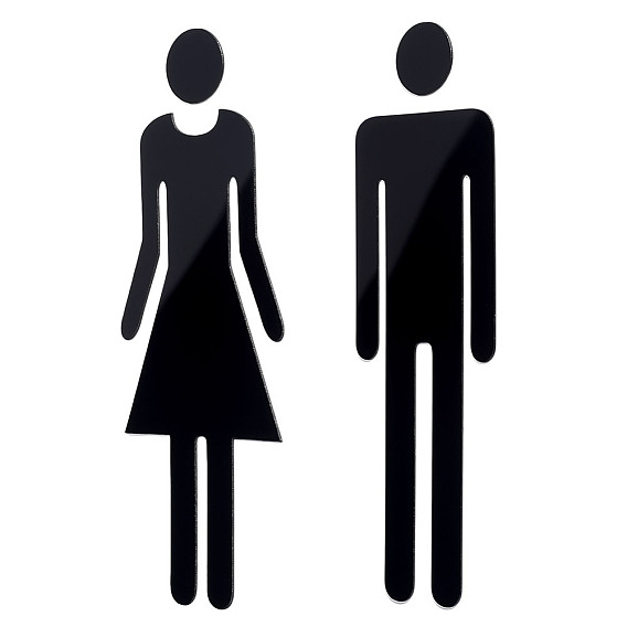 5 сумки акриловые вывески, публичные знаки для женщин и мужчин