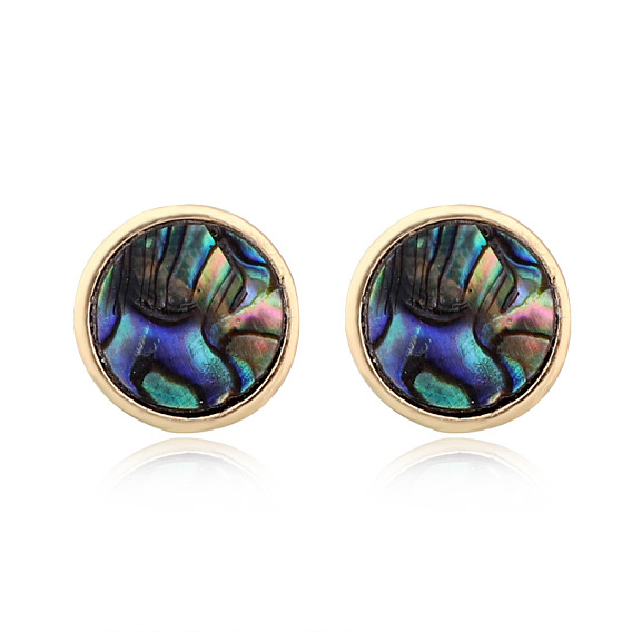 Минималистичные серьги-ракушки с морским ушком и геометрическими формами