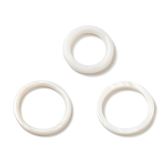 Natural White Shell Linking Ring, Ring