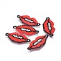 Handmade Japanese Seed Beads Links, with Japan Import Thread, Loom Pattern, Lip