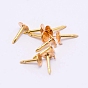 Environment-friendly Brass Head Barb Pins, Flat Round