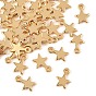 Dijes de latón Shegrace, encantos estrella, sin cadmio, plomo, níquel, larga duración plateado