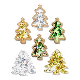 Подвески из непрозрачного акрила с рождественской тематикой, рождественская елка