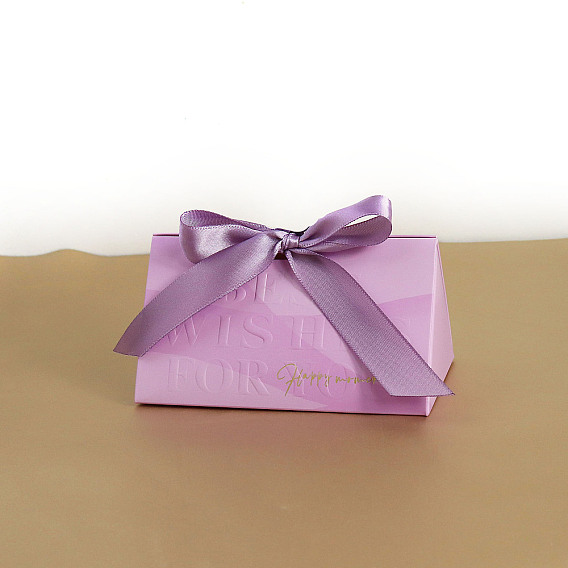 Свадебное платье в европейском стиле, бумажные подарочные коробки для конфет с лентой, складные ящики для хранения на свадьбу