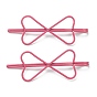 Cute Spray Painted Iron Hair Bobby Pins, Bowknot, for Childern