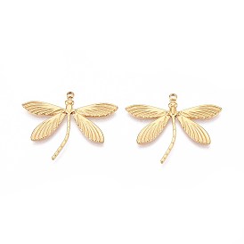 Ионное покрытие (ip) 304 подвески из нержавеющей стали, стрекоза прелести