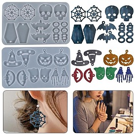 DIY Pendant Silicone Mold, Resin Casting Molds, for UV Resin, Epoxy Resin Craft Making