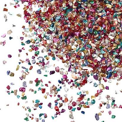 Electroplate Glass Chips, Nail Art Decoration Accessories