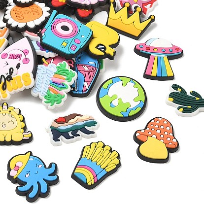 PVC Plastic Cabochons, Mixed Shapes