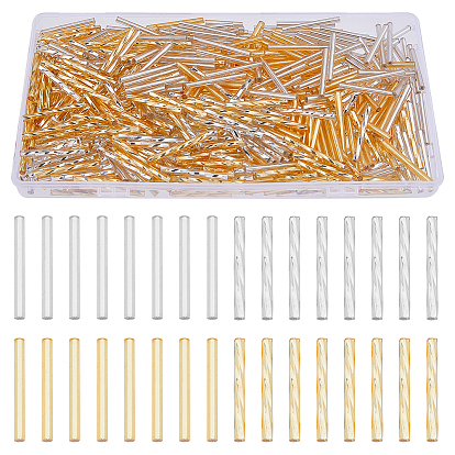 600шт 4 стиль стеклярусные бусины, круглое отверстие, твист и круглые бусины из стекляруса