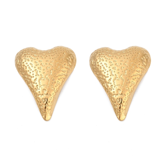 304 серьги-гвоздики из нержавеющей стали для женщин, сердце