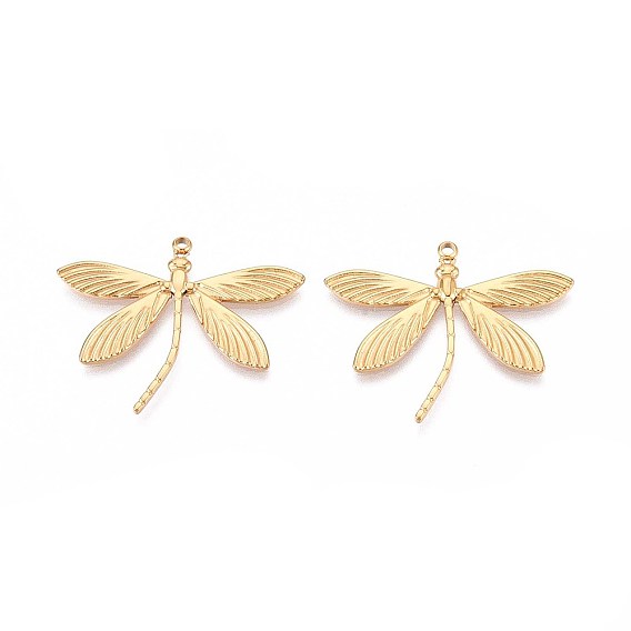 Ионное покрытие (ip) 304 подвески из нержавеющей стали, стрекоза прелести