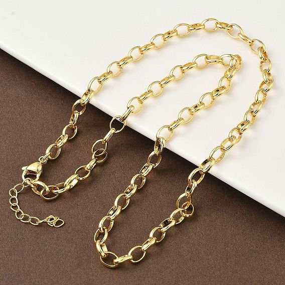 5Мм латунные цепочки-цепочки для женщин, стойки покрытие, долговечный, без свинца и без кадмия