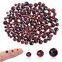 150 шт. 3 стили натуральные гранатовые бусины, граненые, круглые