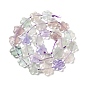Natural Mixed Stone Beads Strands, 5-petal Flower