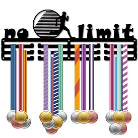 Модная железная вешалка для медалей, настенная стойка для дисплея, 3-линия, с винтами, чёрные