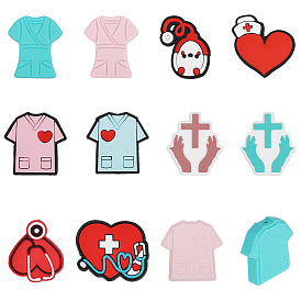 12шт 12 стили силиконовые бусины, изготовление ожерелий и браслетов своими руками, разнообразные