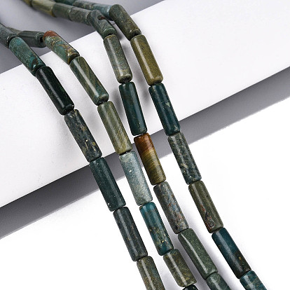 Нити бусин из натурального нефрита шушан, колонка