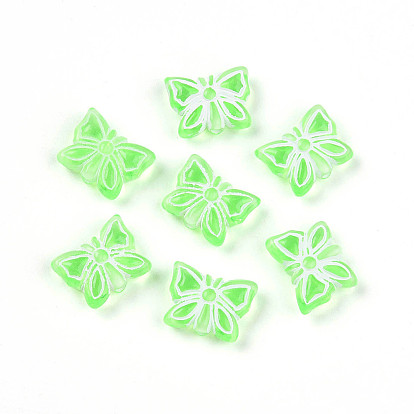 Прозрачные акриловые бусины, бабочка