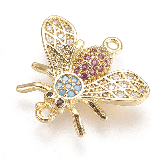Латунные микро проложить кубических ссылки циркония, Пчелы, красочный