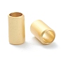 Brass Beads, Long-Lasting Plated, Tube, Matte Style