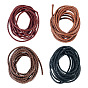 10 ярдов 4 цветов плетеного кожаного шнура, круглые