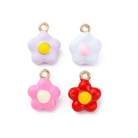 Сплав эмали прелести, цветочный шарм, золотые