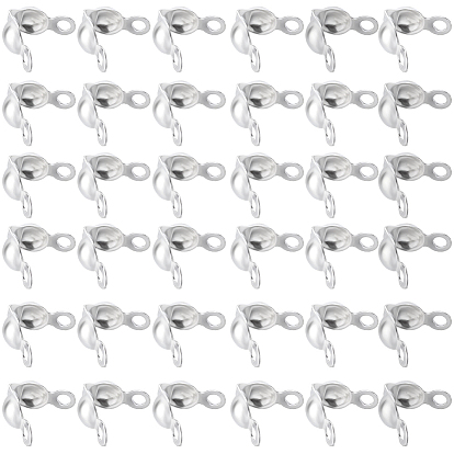 1200pcs embouts de perles en laiton, calotte se termine, couverture de noeud à clapet