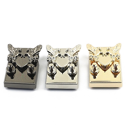 Двойной замок для кошелька из цинкового сплава «летающая лошадь», для самостоятельного изготовления сумок