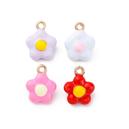 Сплав эмали прелести, цветочный шарм, золотые